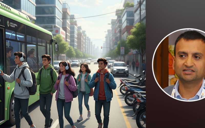 मोटरसाइकल वा कार होइन, जेनजीले सार्वजनिक बस चढून्